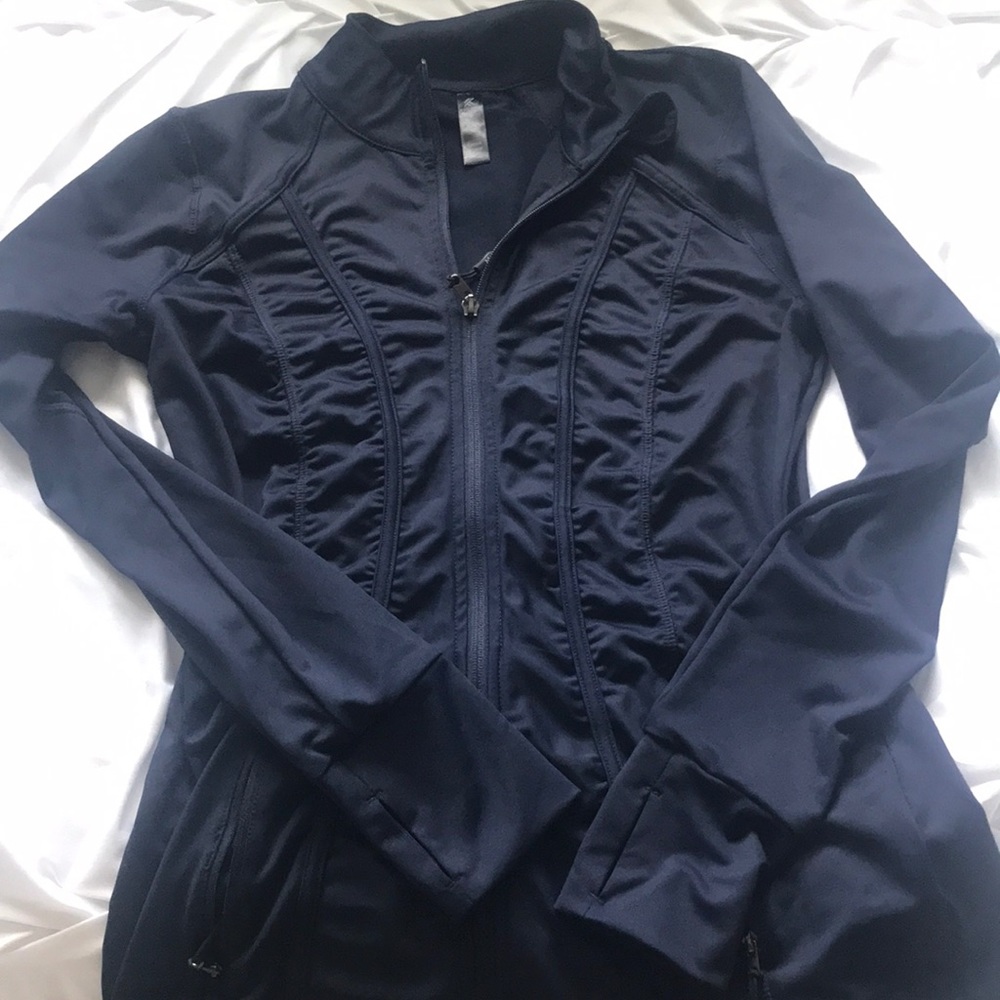 Navy Athletic Zip Up